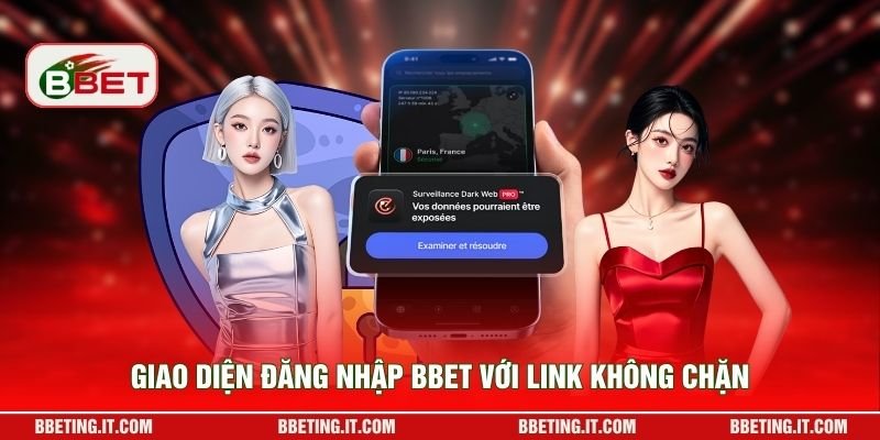 Giao diện đăng nhập BBET với link không chặn